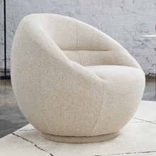 Clara Boucle Swivel Accent Chair
